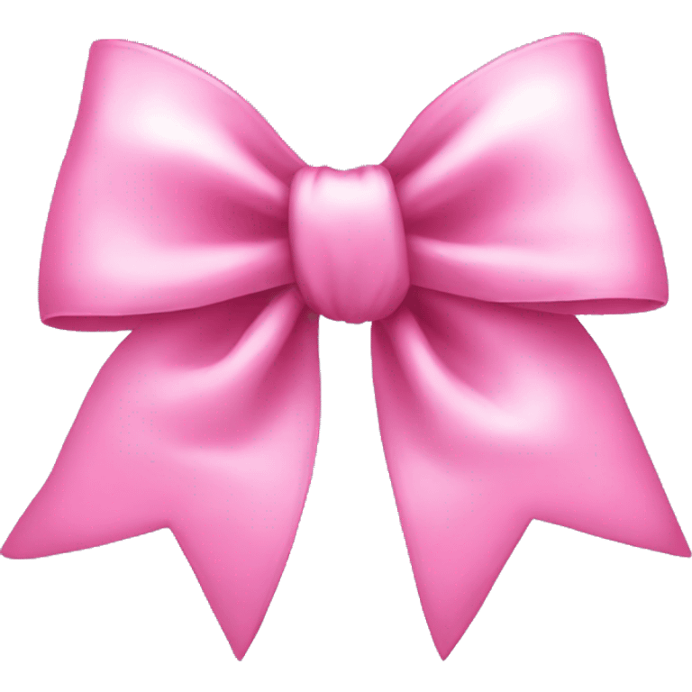 Pink coquette bow cute emoji