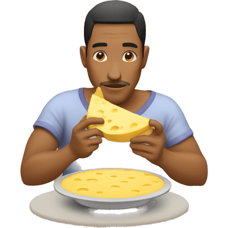 indio comiendo queso emoji