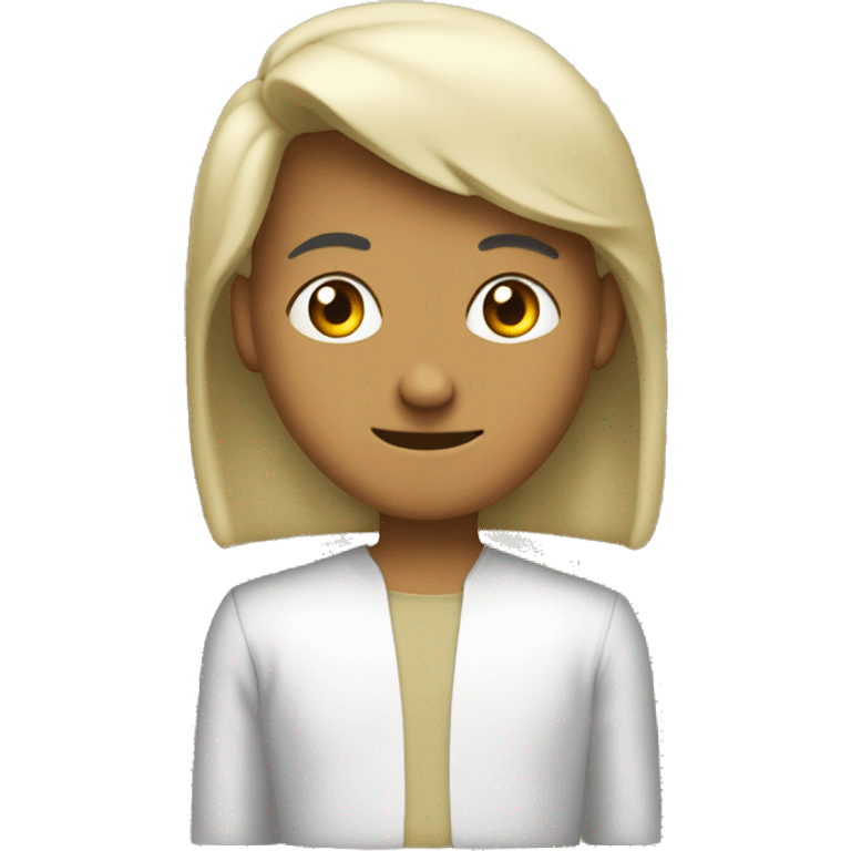 Бежевый бантик emoji