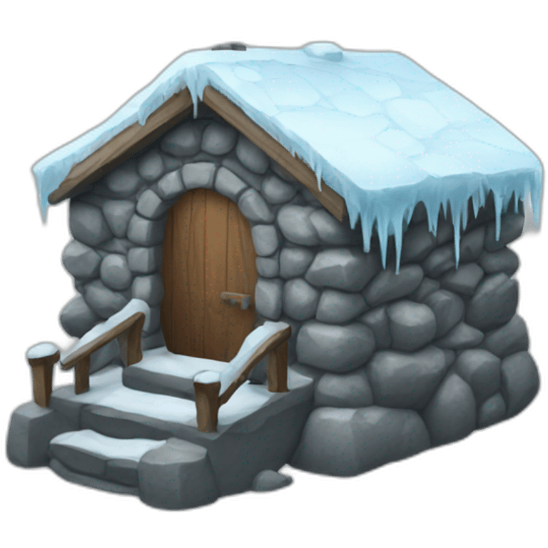 A ice house emoji