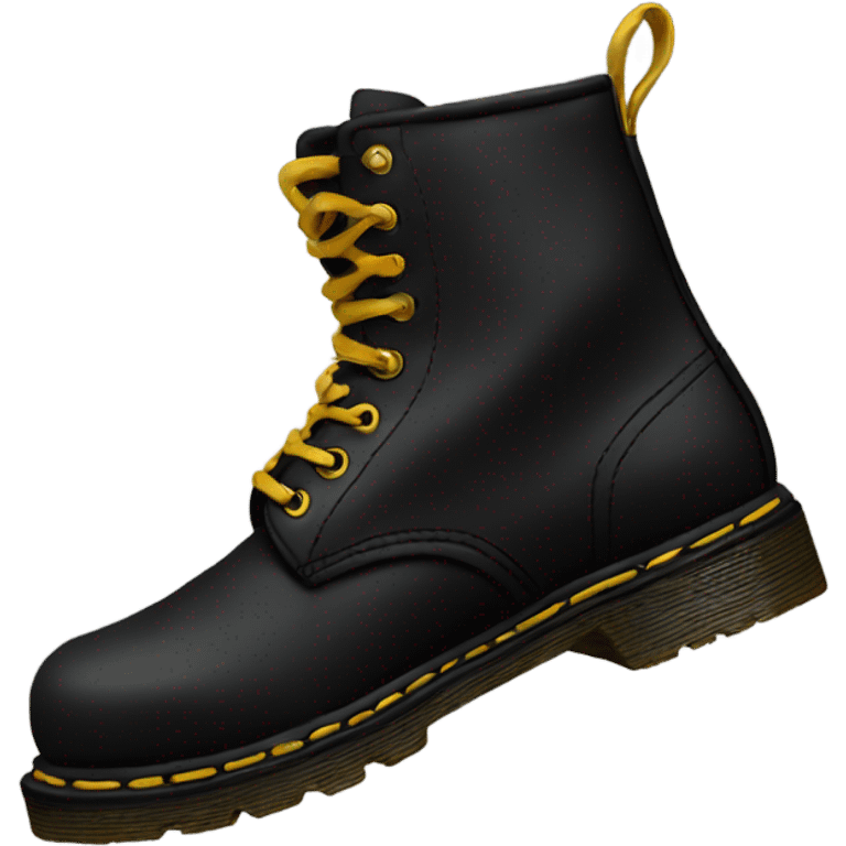 black doc martens emoji