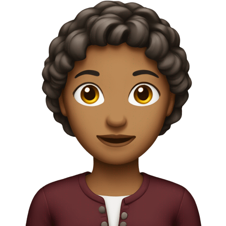 Burgundy female emoji emoji