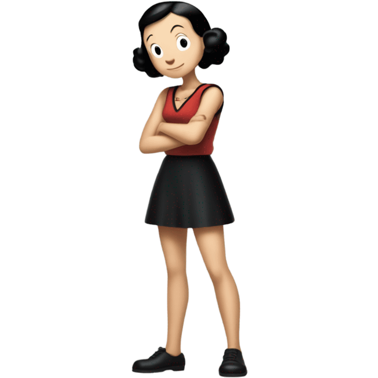 Full body Olive oyl  emoji