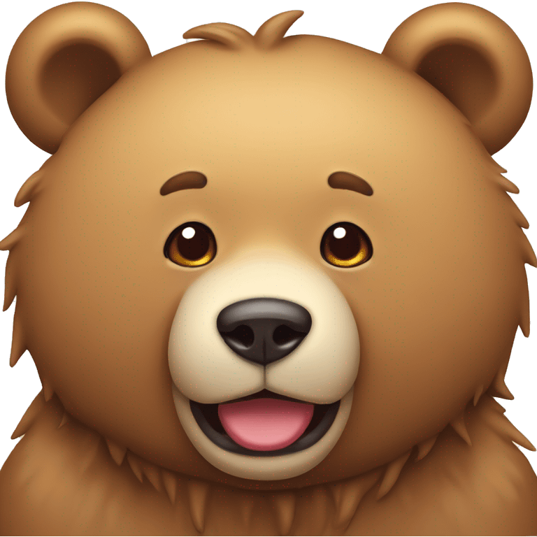 Drooling bear emoji