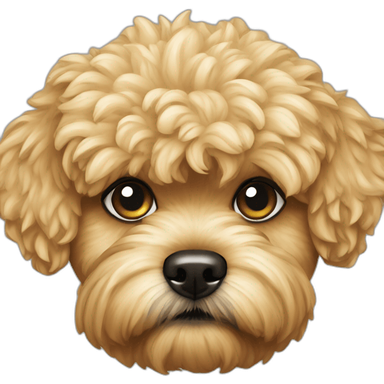 golden maltipoo angry emoji