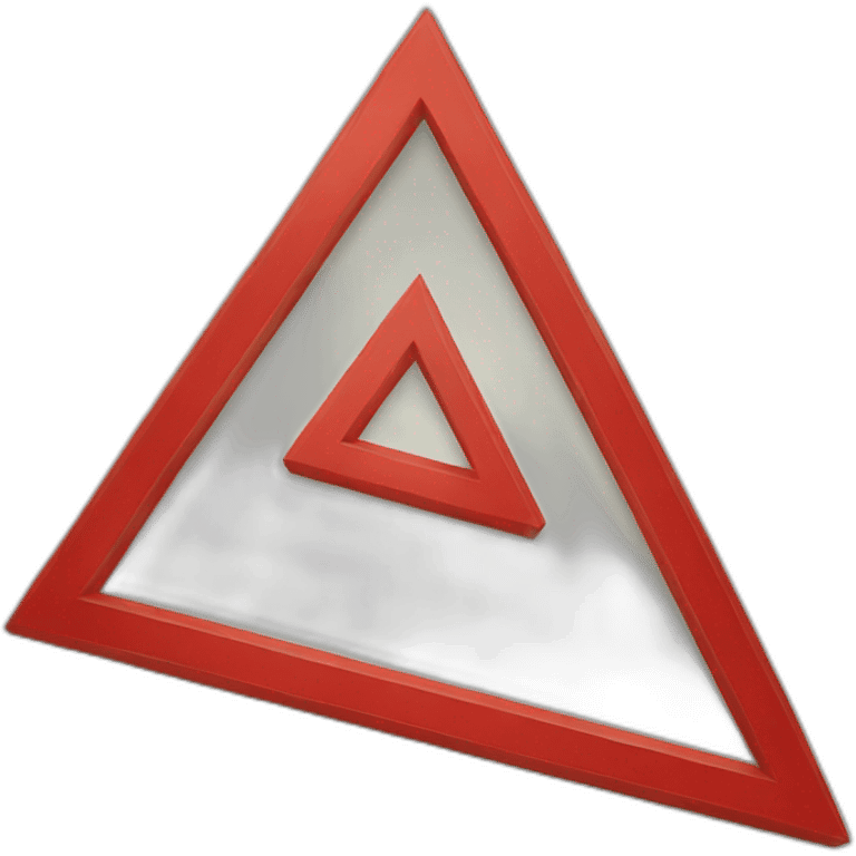 Red triangle emoji