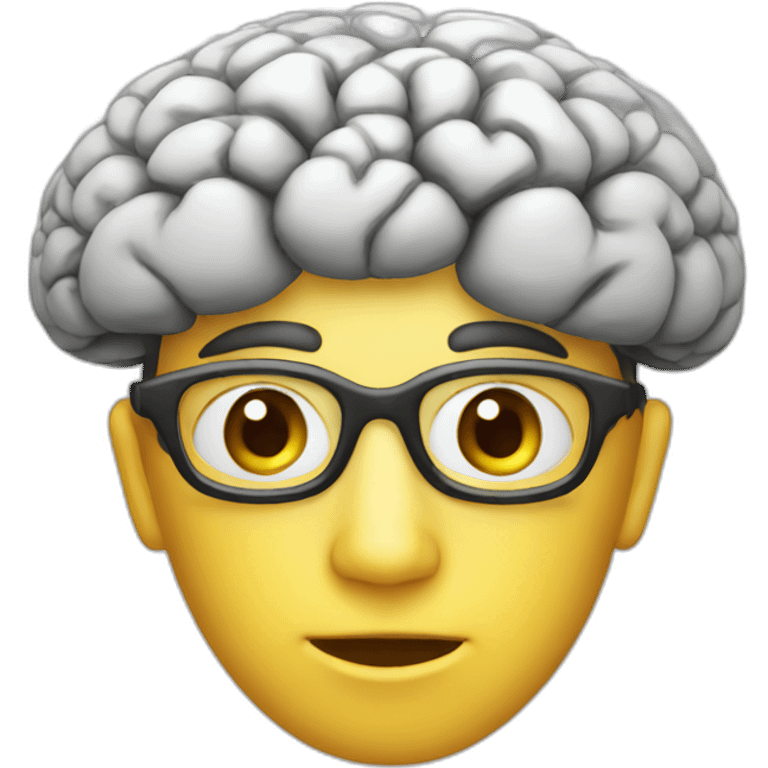 smart brain emoji