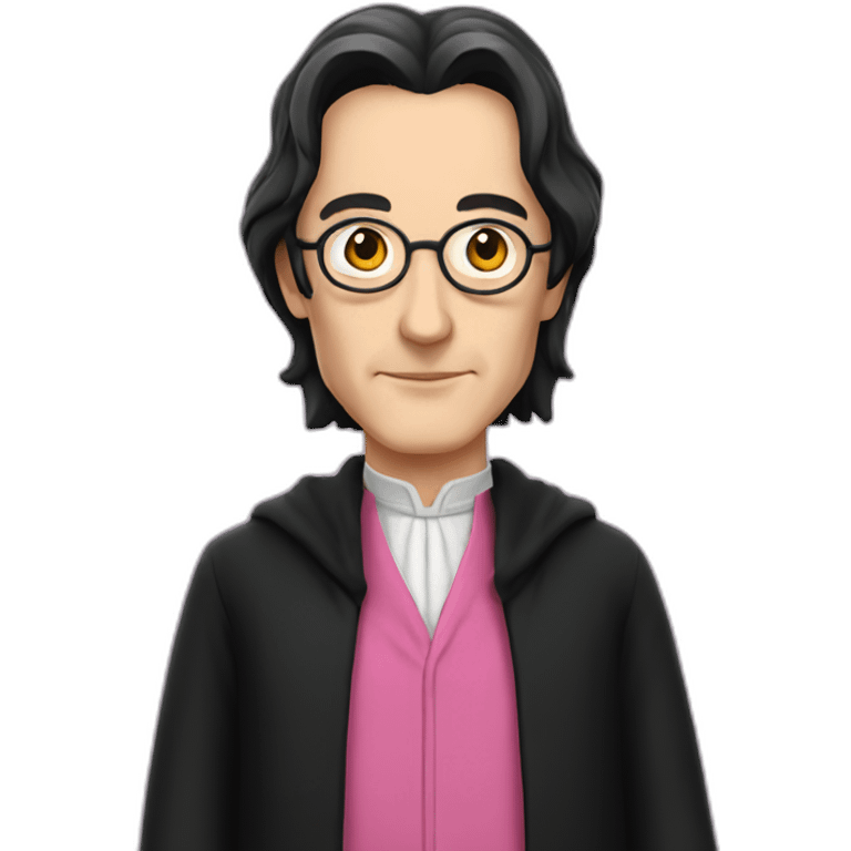 professor snape in a pink dress emoji