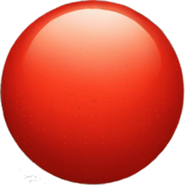 Bright red orb emoji