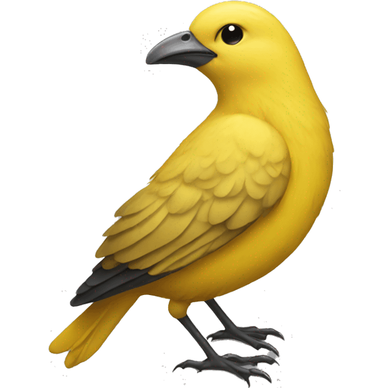 Yellow bird emoji