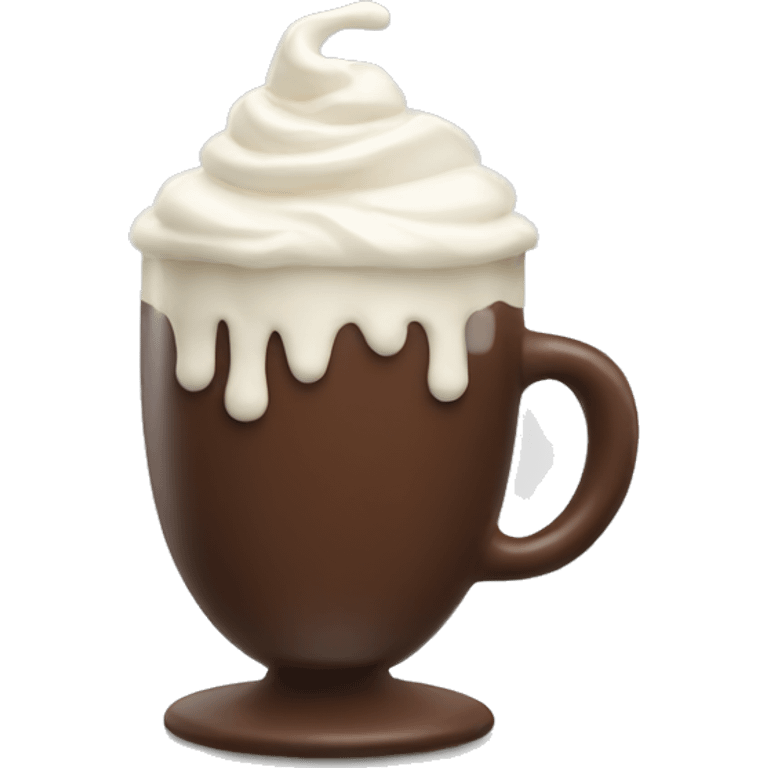 Hot chocolate with cream emoji