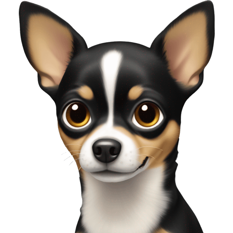 Chihuahua black and tan short hair emoji