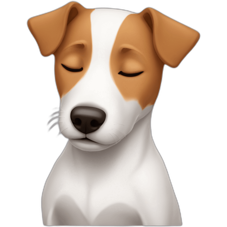 sleeping jack russel emoji