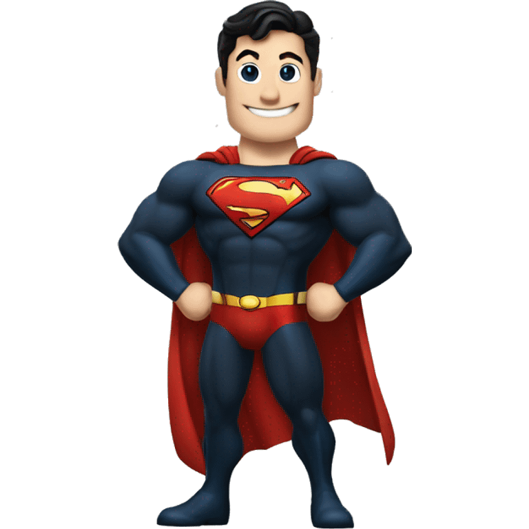 superman giving a thumbs up with black suit from justice league emoji