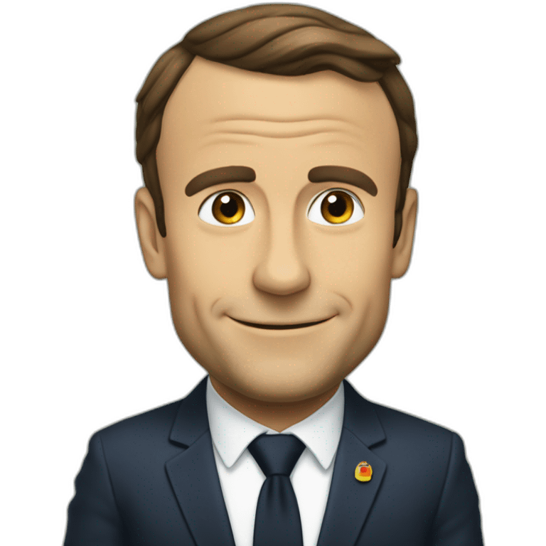 macron sur une tortue emoji