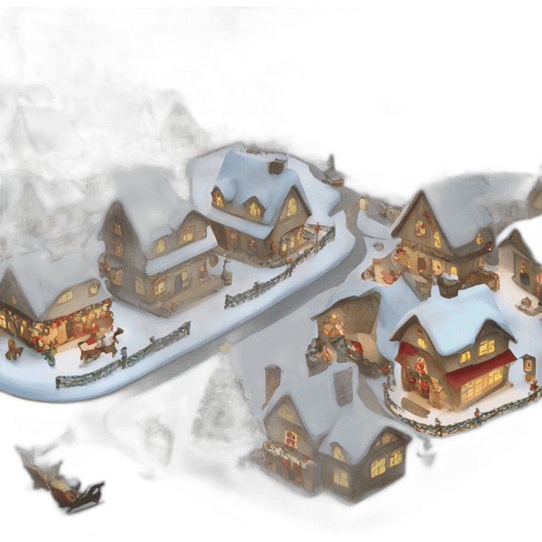 Christmas village  emoji