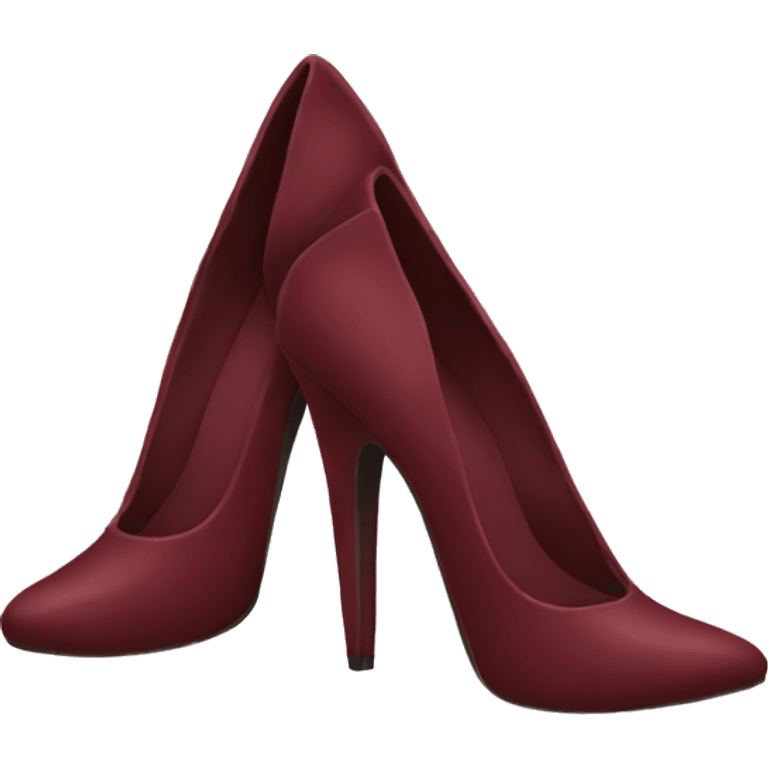 Maroon high heels  emoji