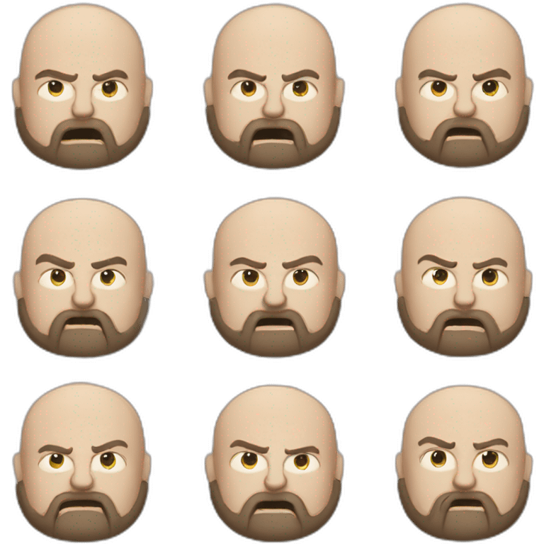 an emoji of a large angry balding white man with a beard emoji