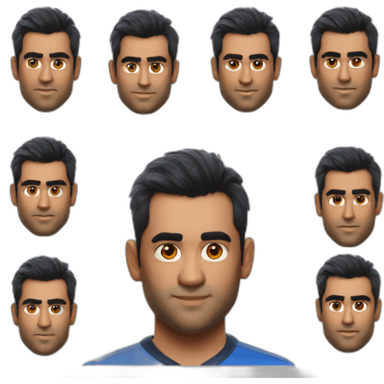 Ms dhoni new hairstyle face emoji