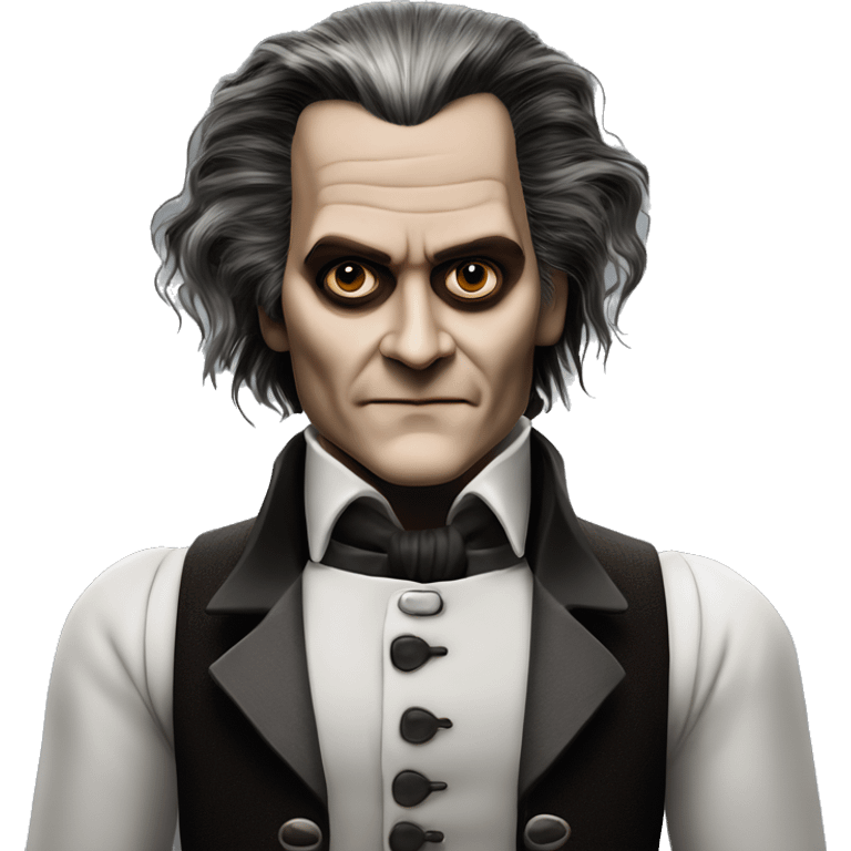 photorealistic Sweeney todd by Johnny Depp emoji