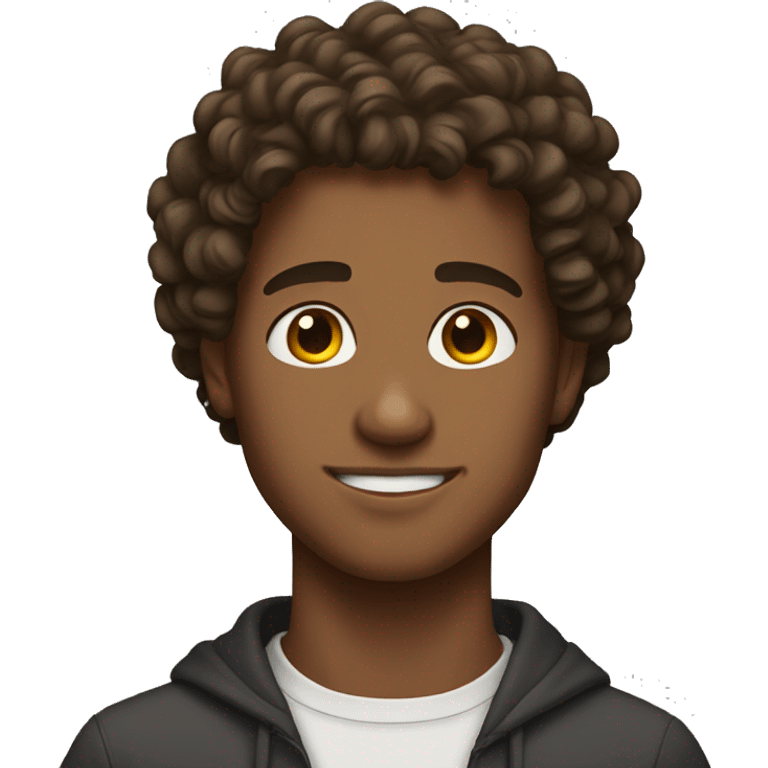 Man, 18 y.o., curly brown hair  emoji