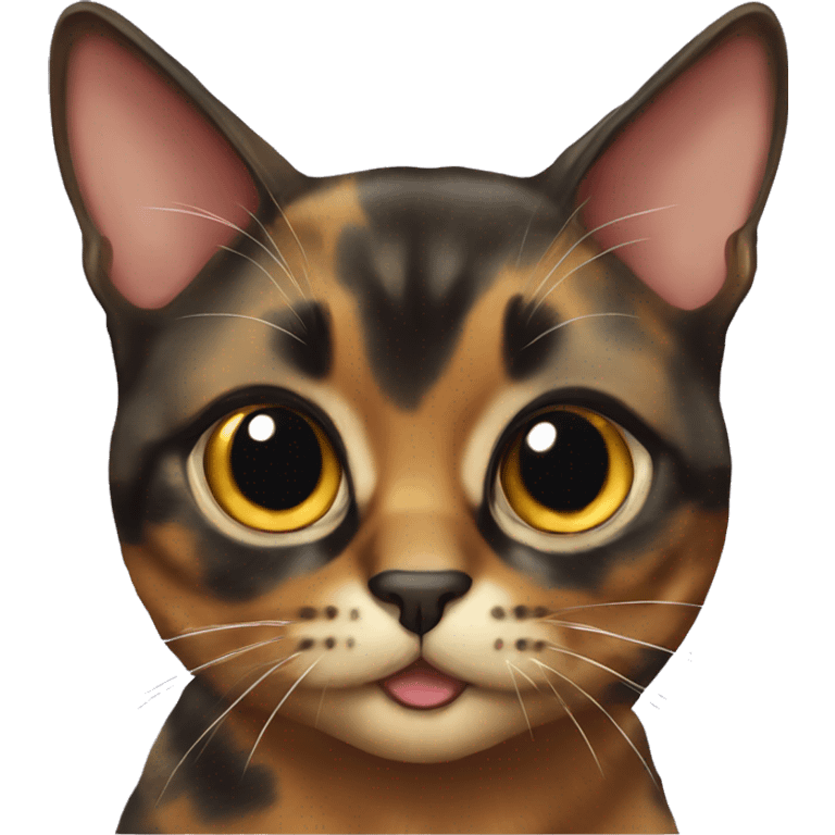 Tortie cat emoji