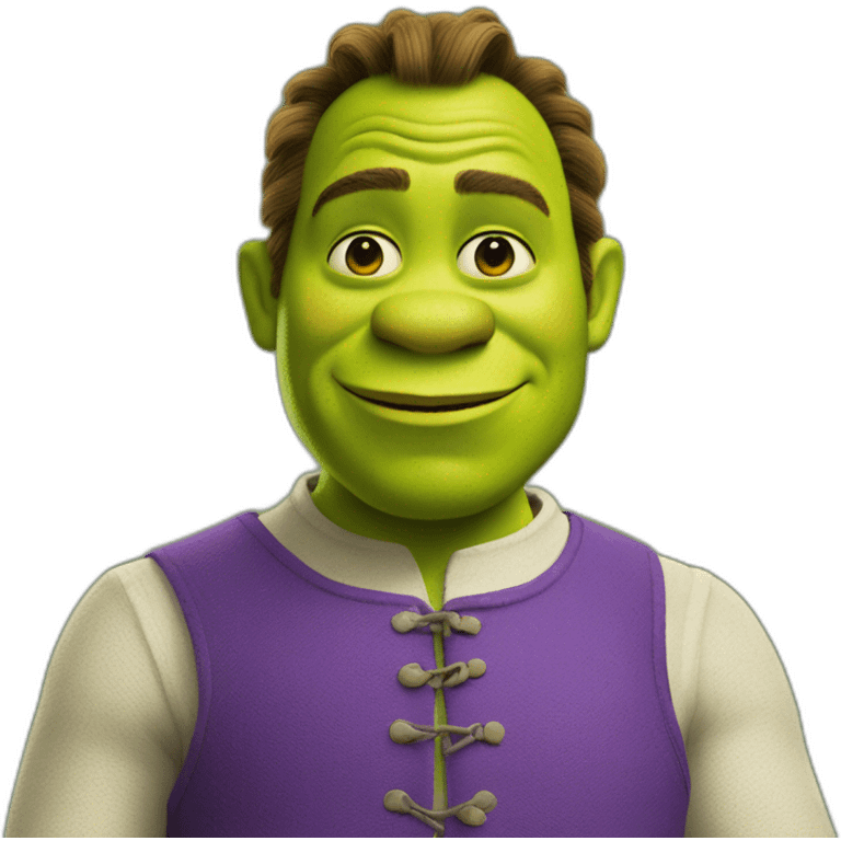 Chat dans une tenue de shrek emoji