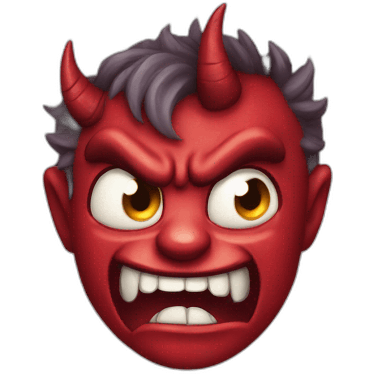 Cry devil emoji