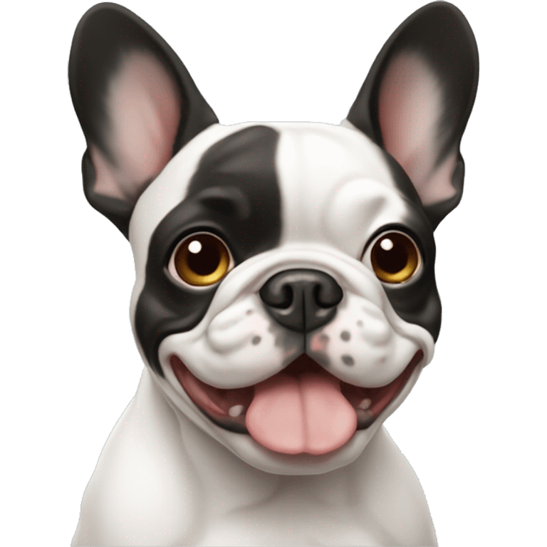 pied french bulldog emoji