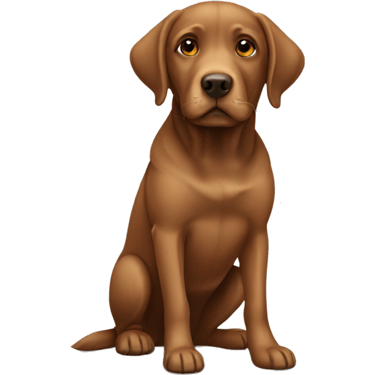 Brown labrador emoji