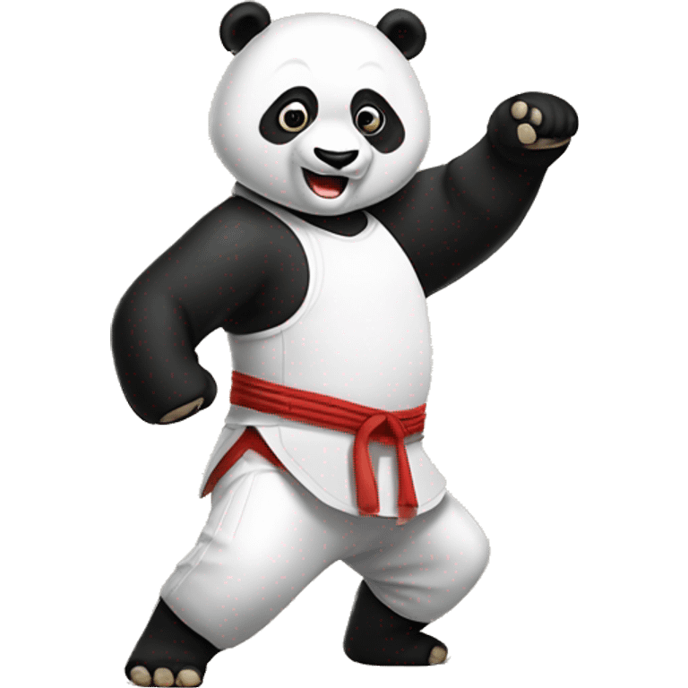 Oso panda kung fu emoji