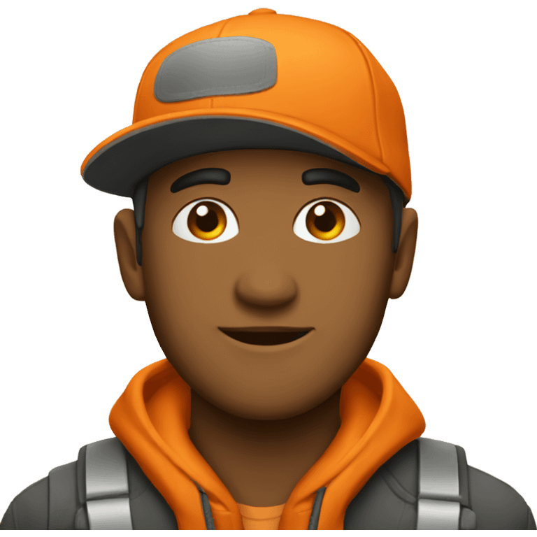  orange cap emoji