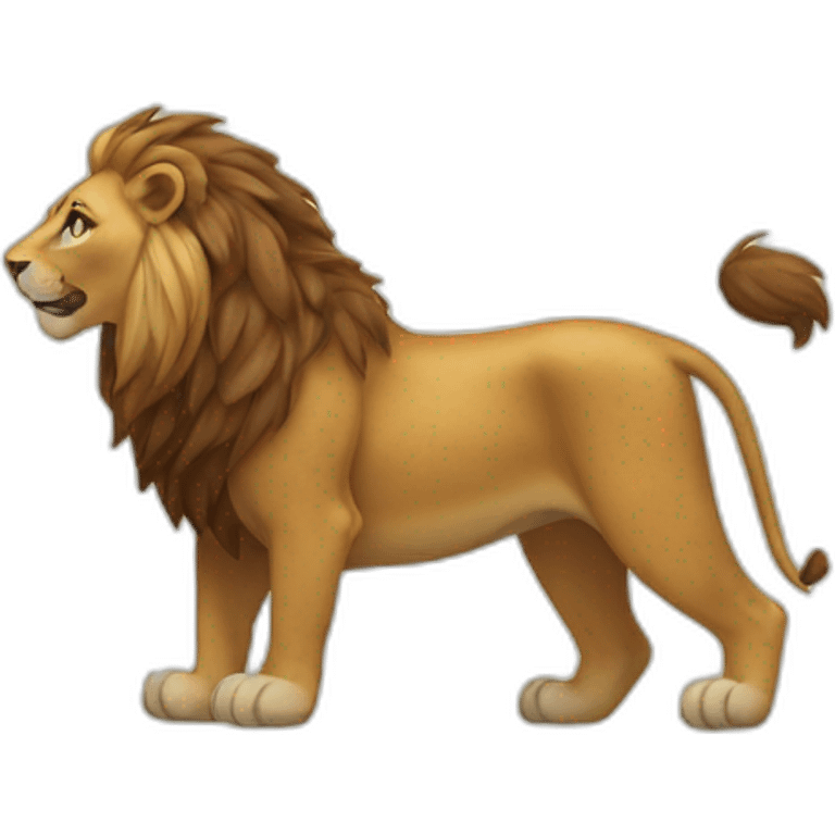 caca sur lion emoji