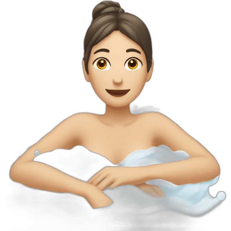 Woman bathing emoji