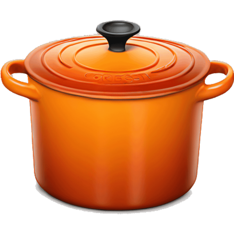 Orange le creuset pot emoji