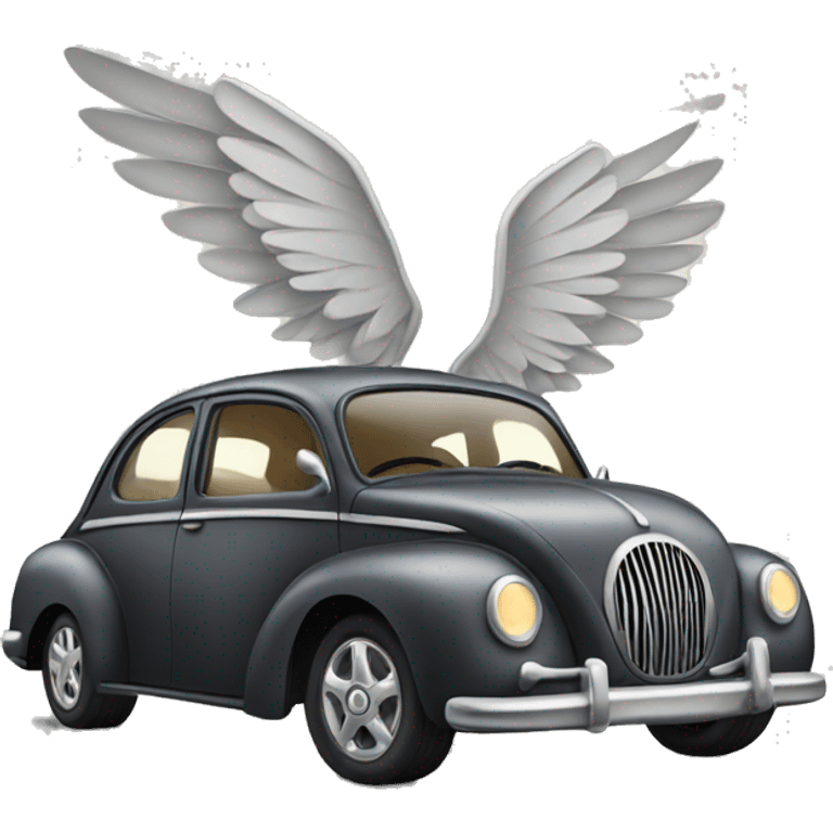 Car with wings  emoji