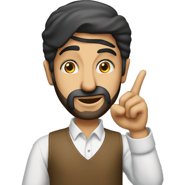 arab guy pointing to his head emoji