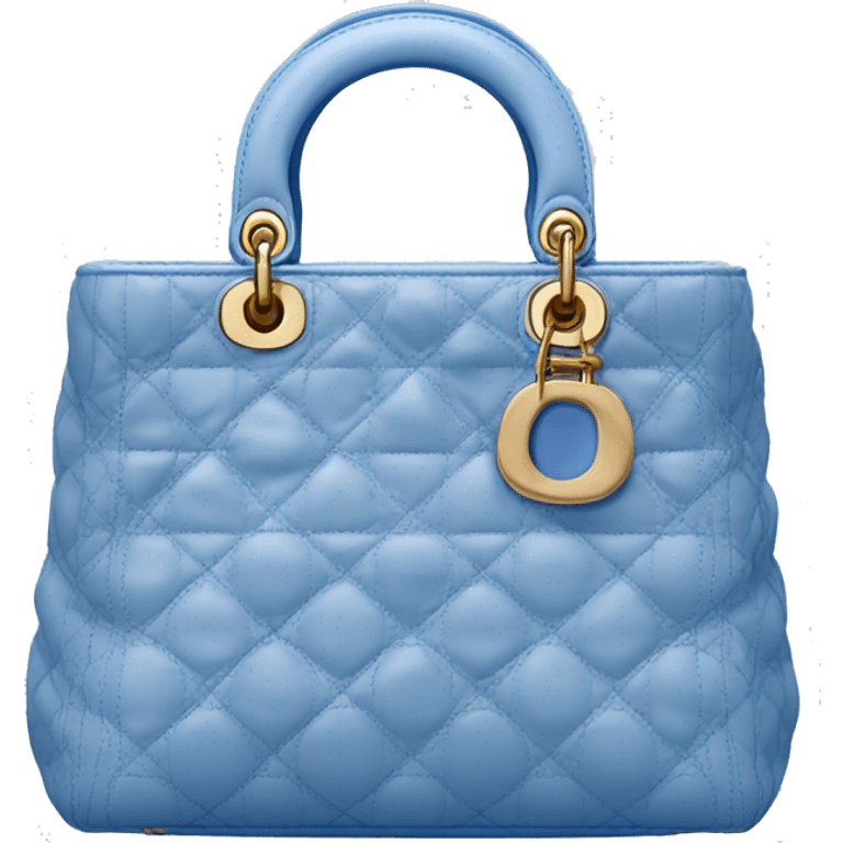 Blue lady Dior bag emoji