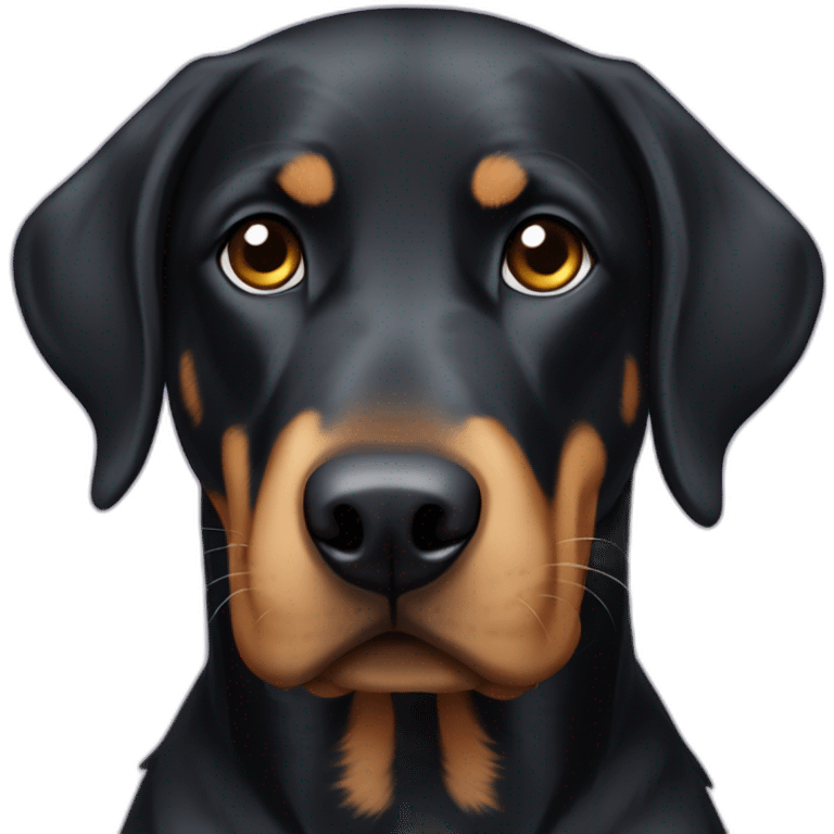 A labrador crossed with a beauceron emoji