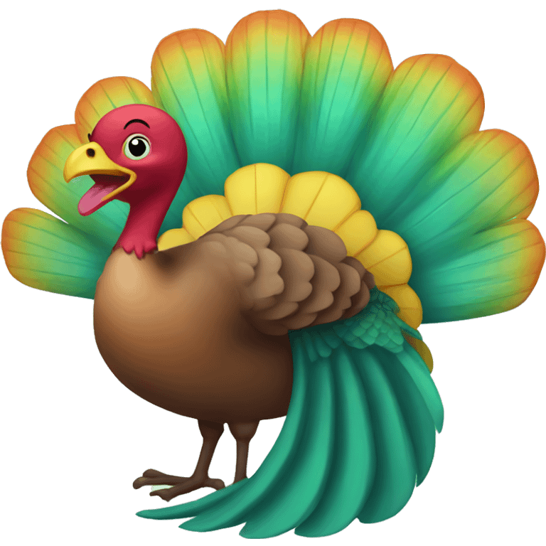 Turkey with a mermaid tail emoji