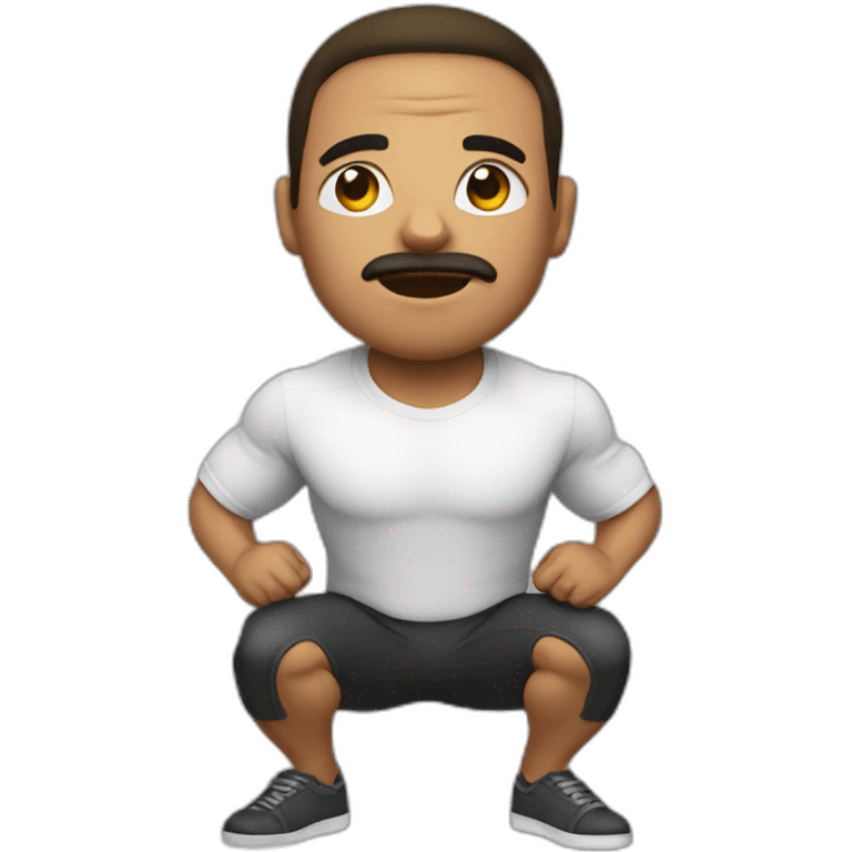 Squats with rod emoji