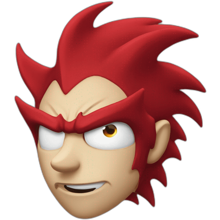 gothic red sonic head emoji