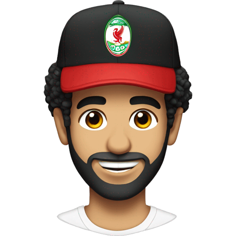 mohamed salah the footballer with a hat emoji