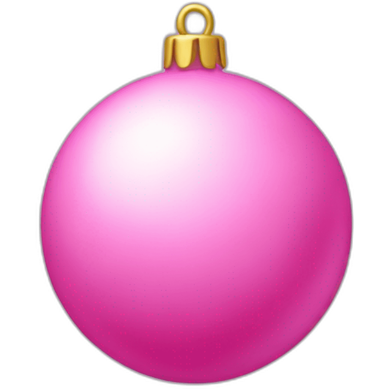 pink x-mas tree ball emoji