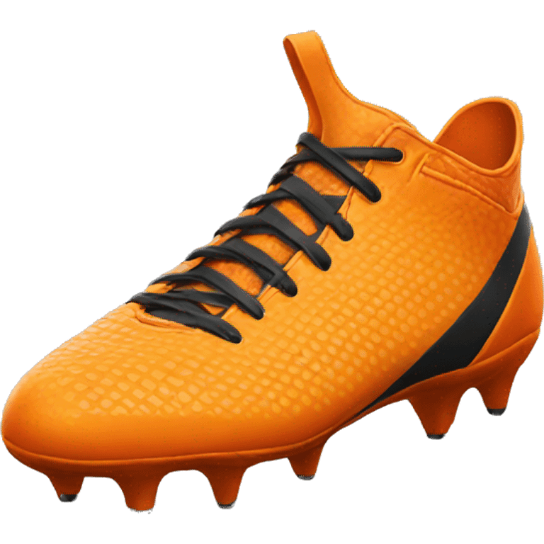 orange football boot emoji