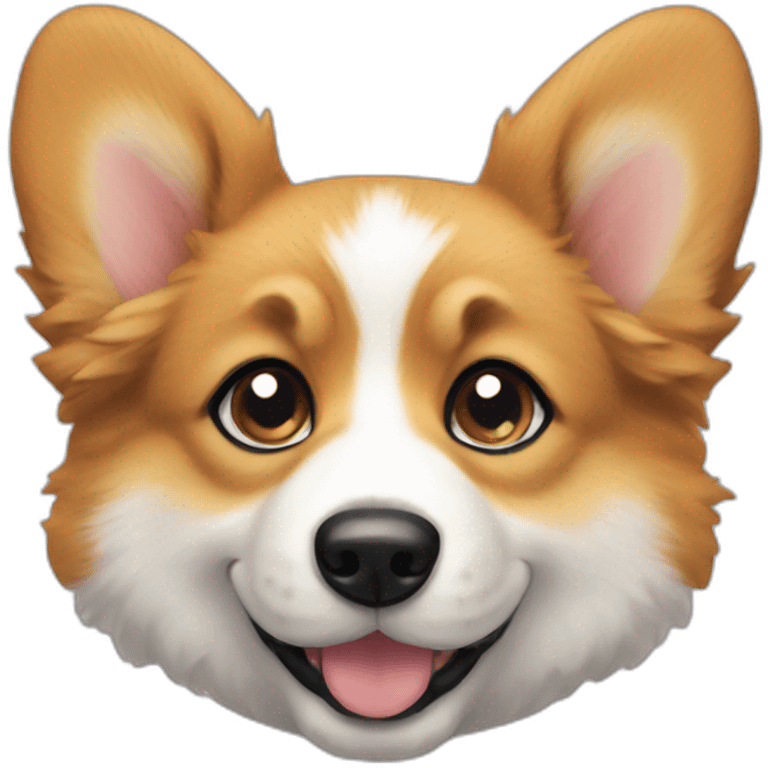 Fluffy puppy corgi  emoji