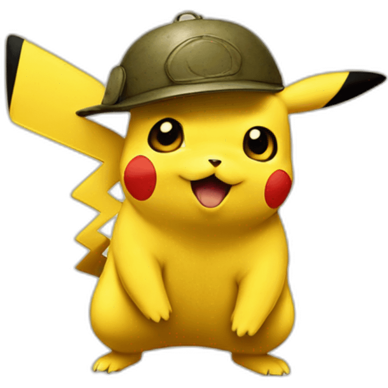 Pikachu in ww1 emoji