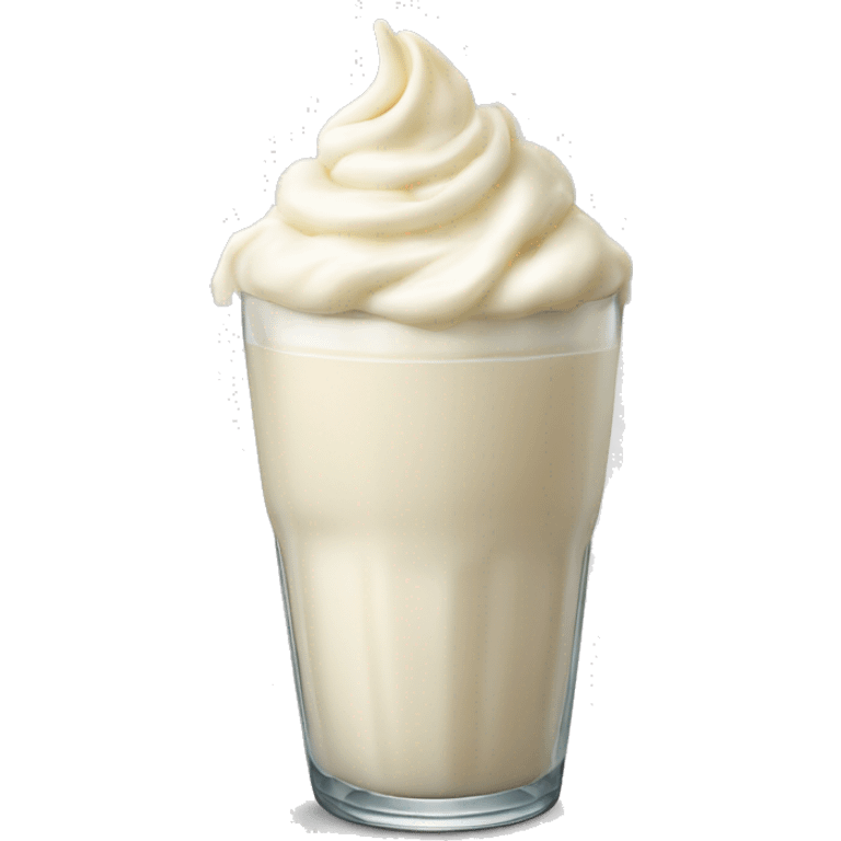 Vanilla milkshake emoji