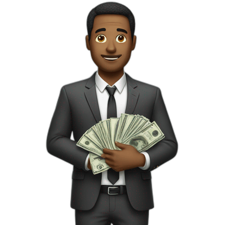 A man with money emoji