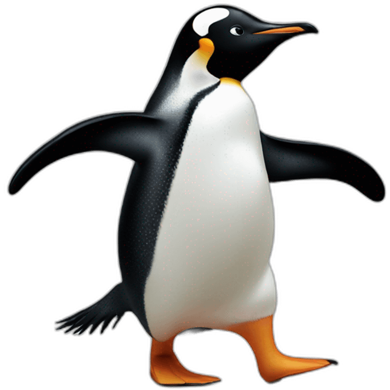 Penguin dancing emoji